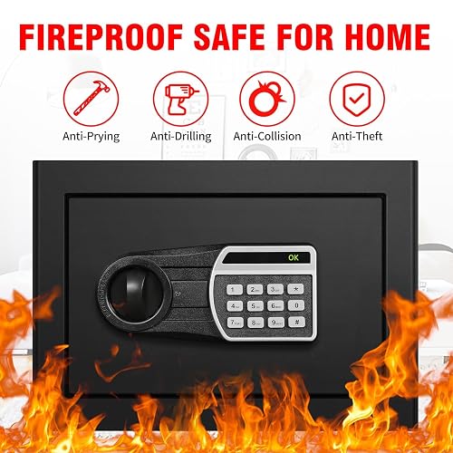 Fireproof Safe 7.1 Cu Ft Extra Large Heavy Duty Home Safe Box Fireproof ...