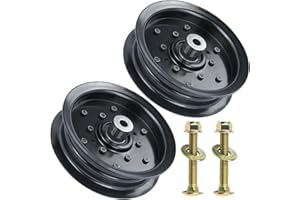 GUSUHAWK 2 Pack 532196106 Husqvarna Idler Pulley Replace Husqvarna 532197379, 532196106, Craftsman 197379, 196106 for Z254 LGT2654 MZ54 RZ5424 RZ5426 YTH20K46 YTH21K46 YTH22V46 YTH2348 Lawn Tractors