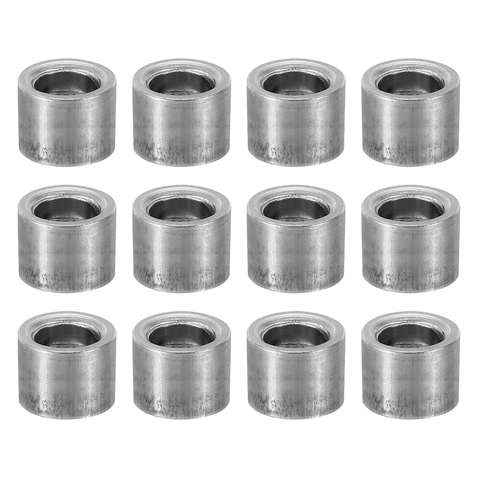 PATIKIL M6 Steel Spacers, 24 Pcs Metal Spacers Steel 6mm ID x 10mm OD x 8mm L Carbon Steel Spacer Screw Standoff Round for 1/4in or M6 Screw Bolts