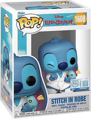 Pop! Disney: Lilo & Stitch - Stitch in Robe - Figura de Vinil de Coleção - Ideia de Presente - Merchandising Oficial - Brinquedos para Crianças e Adultos - Figura de Modelo de Colecionador
