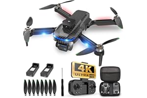 MSMV Drone with Camera,One Key Take Off/Land,Brushless Motor,Headless Mode,Obstacle Avoidance,Carrying Case,4K Mini Drone, for Boys and Girls