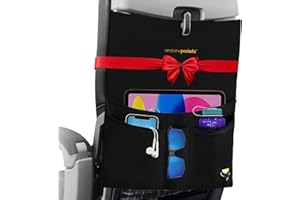Airplane Pockets Airplane Tray Table Cover with Pocket Organizer | Seat Back Organizer & Storage for Personal Items | Media Pouch | Travel Accessories | Clean and Convenient Airplane Travel Essentials