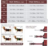HEELE Reflective Dog Harness with Padded Handle Control XL Red Checkered view 2