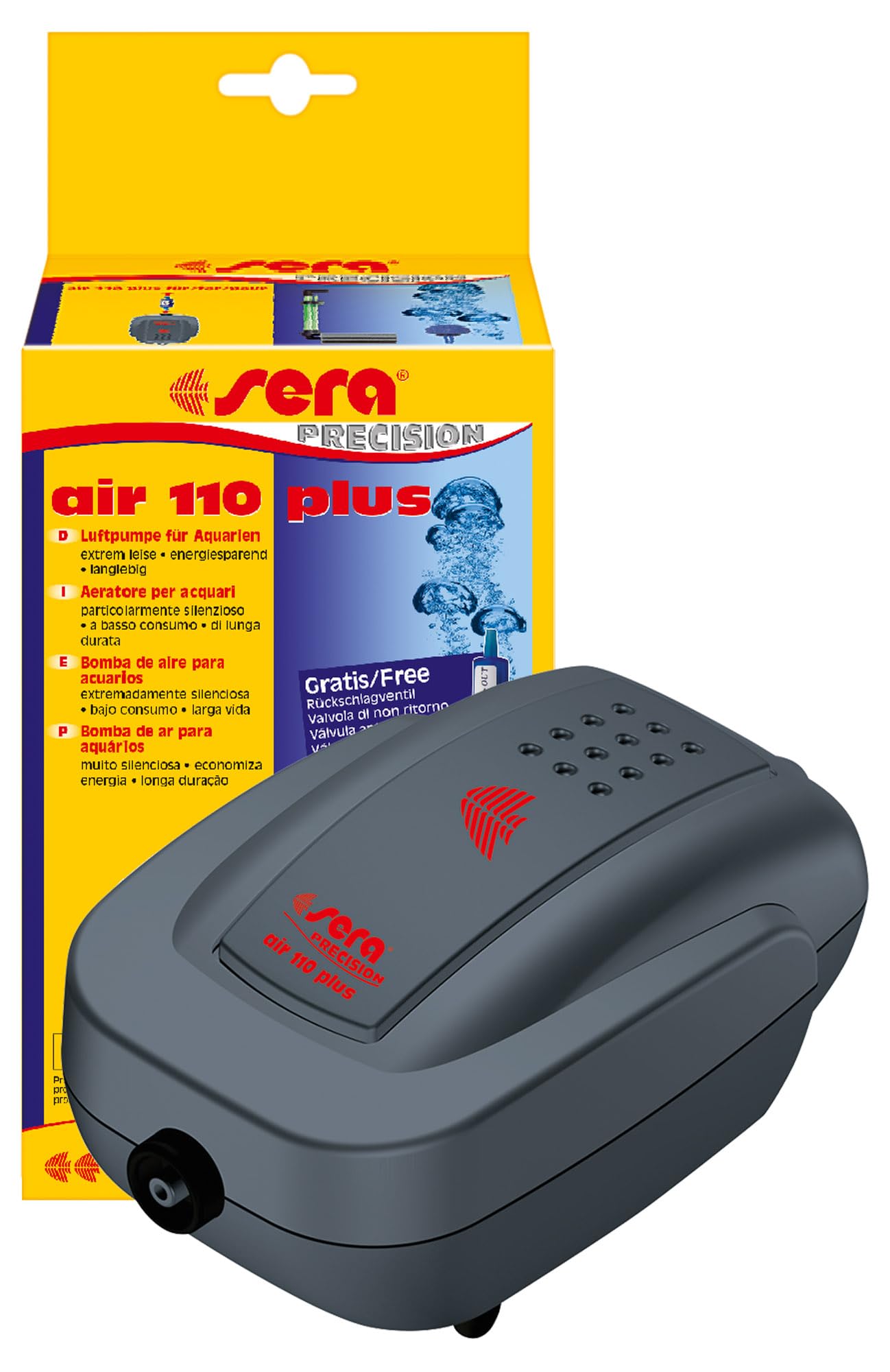 sera P18034 air 110 plus - air pump for small aquariums