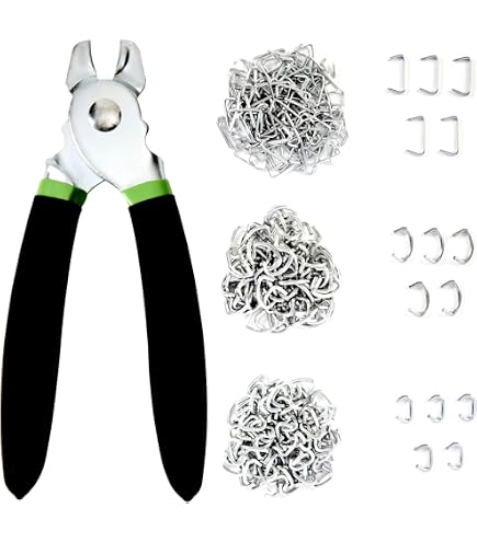 Kit 1000 Anneaux De Porc Galvanisés 1.9cm - Outils Professionnels Pour Cordons, Cages Animaux, Sacs Et Rembourrage