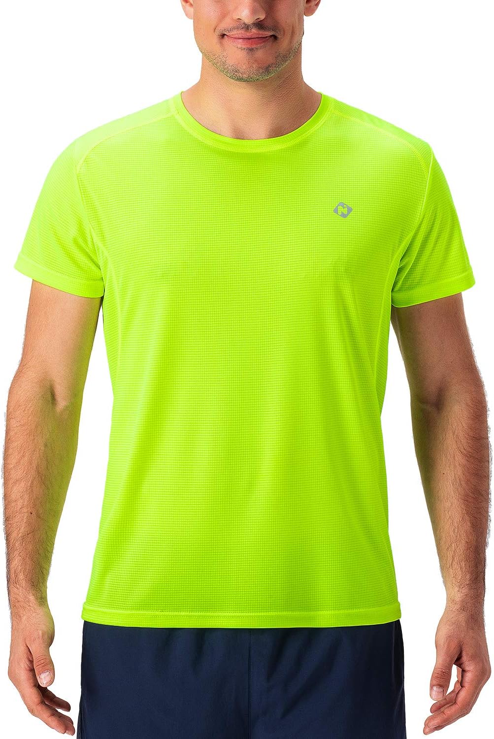 Naviskin Men's Quick Dry Workout Running Athletic Short Sleeve T-Shirt Outdoor Shirt: Clothing