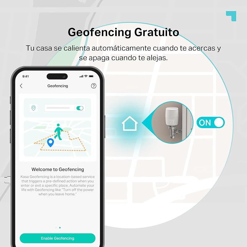 Kasa KE100 Kit - Termostato Inteligente WiFi, termostato, conexión Estable