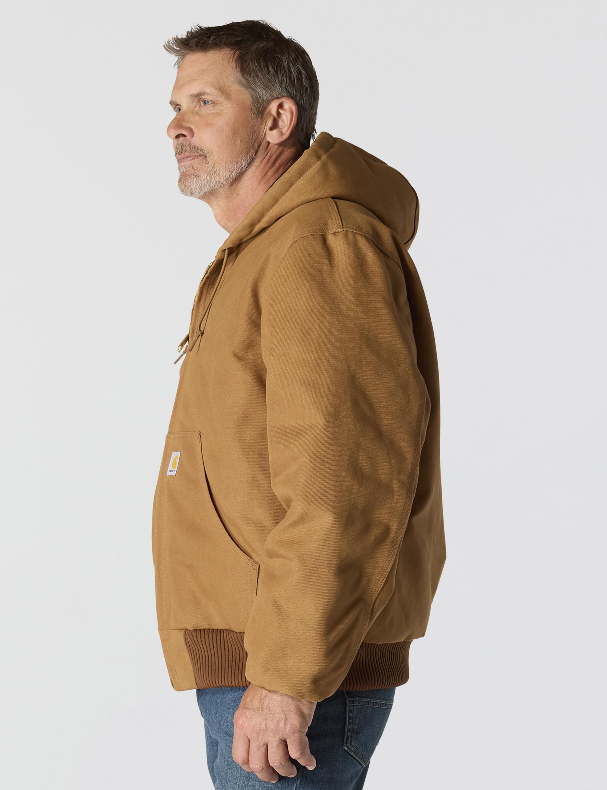 Carhartt Men's J140 Loose Fit Firm Duck Insulated Flannel-Lined Active Jac