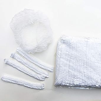Jamboree BOUFFANT CAP Surgical Head Cap (Disposable) Disposable Elastic Bouffant Caps-Latex Free- Hair Restraint- Head Cover