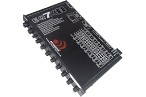 Massive Audio EQ7X Car Equalizer with 7 Band Graphic Equalizer - AUX inputs - 7V RCA Outputs - 8V Line Driver - 12dB Crossover