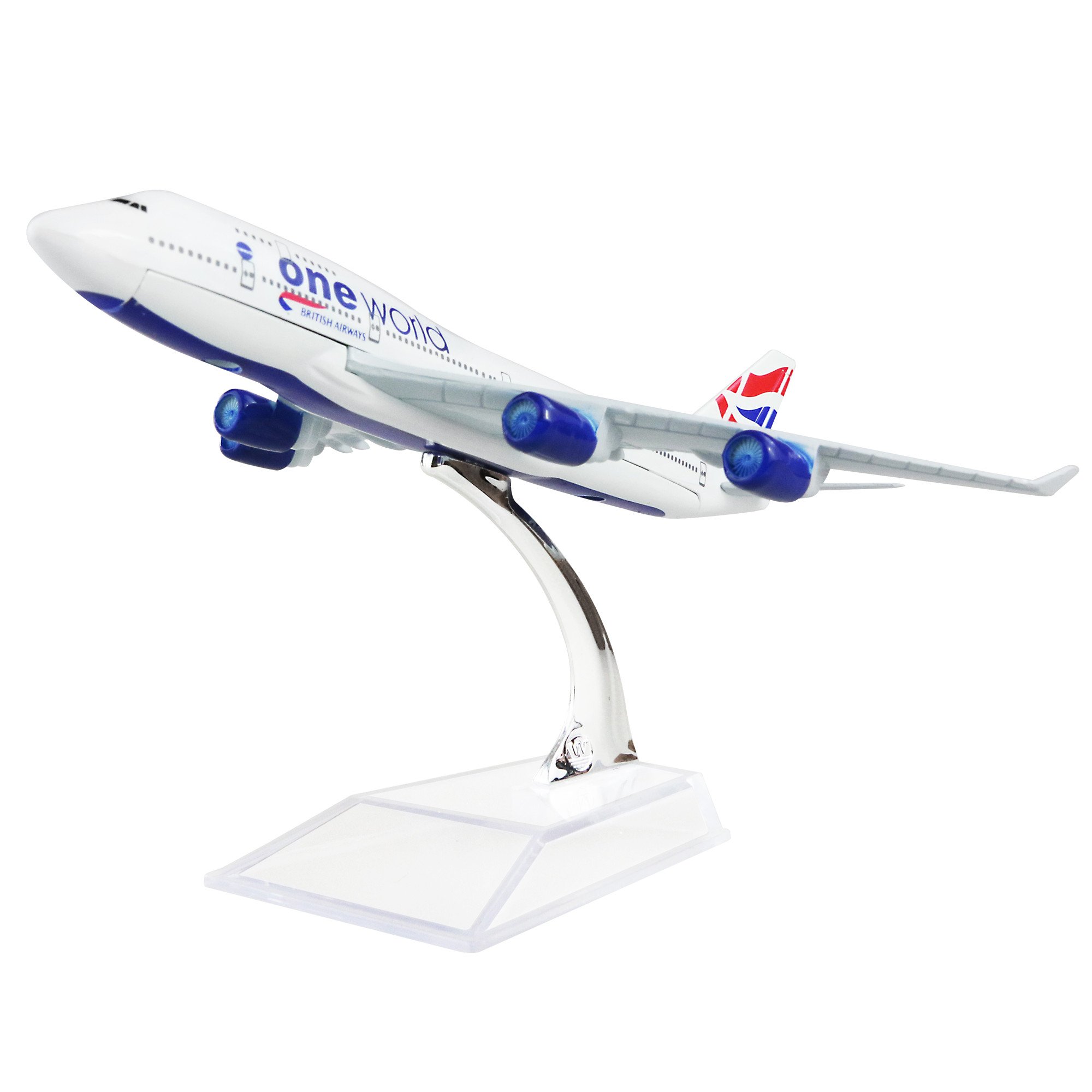 LEX ES Diecast Plane Model 1:400 scale Birtish Boeing 747 Airplane Model for Decoration or Ages 14+ Gift