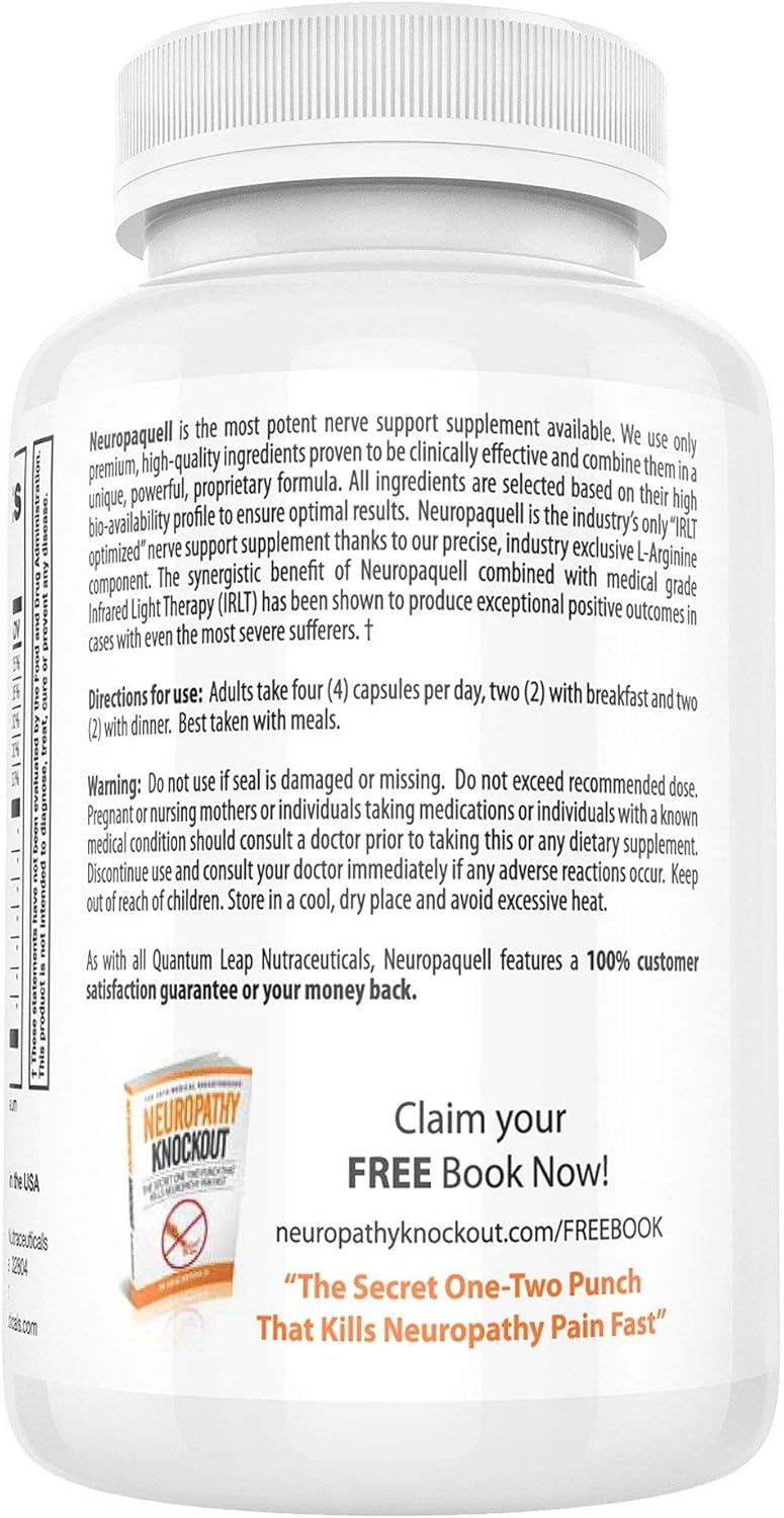 Clinical Strength Neuropathy Pain Relief. Advanced Nerve Support Formula. 120 capsules: Health & Personal Care