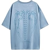 EMMIOL Mens Y2k Baggy Shirts Graphic Tees Oversized Crew Neck Short Sleeve Streetwear Tshirts Summer Tops 2025