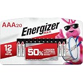 Energizer MAX AAA Batteries (20 Pack), Triple A Alkaline Batteries