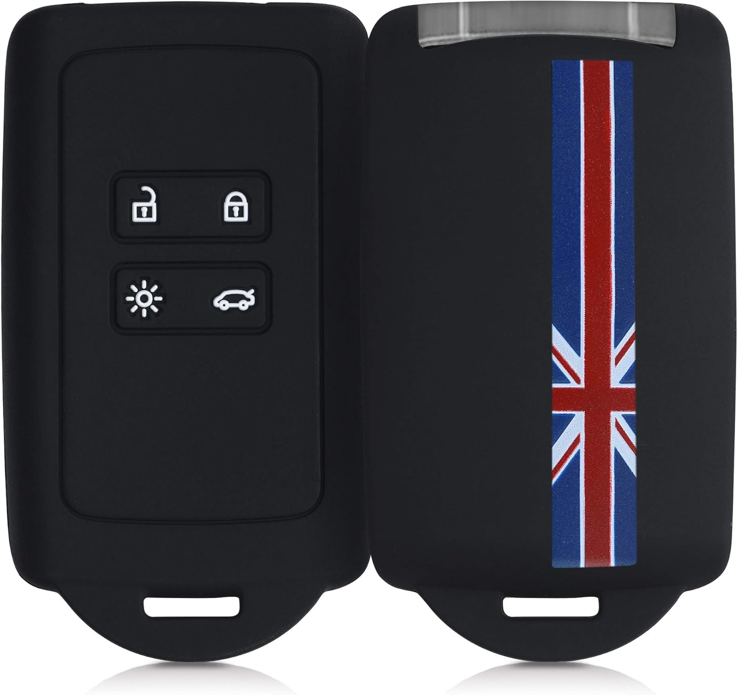 kwmobile Car Key Cover Compatible with Renault 4 Button Car Key Smart Key (only Keyless Go)