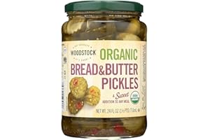 Woodstock Organic Pickles - Sweet Bread & Butter - Sliced - Case of 6 - 24 oz.