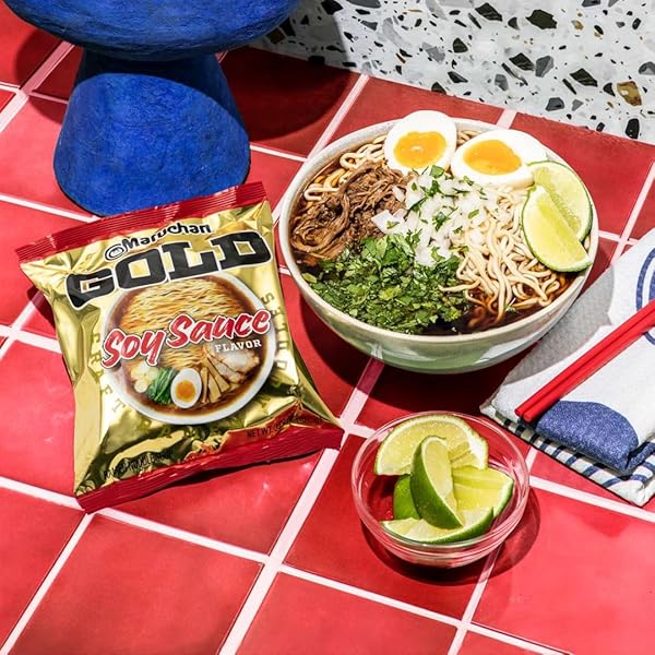 MARUCHAN GOLD SOY SAUCE CRAFT RAMEN NOODLES, 3.79 OZ, PACK OF 5