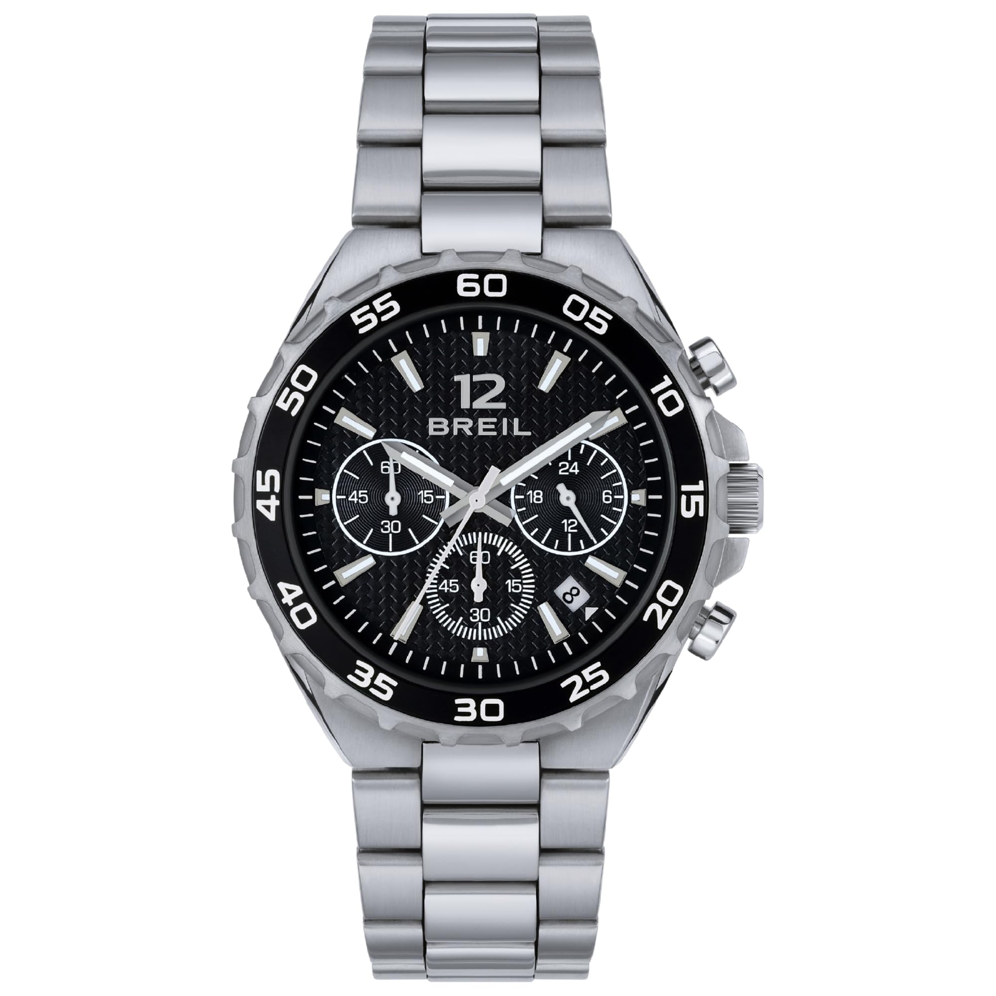 Breil Men's Watch, HIGHWAY Collection, Analogue Quartz Movement, 50 m Water Resistant, Men's Gift Ideas, Black, Modern