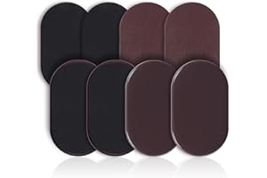 Furniture Sliders for Carpet, BOIVSHI Furniture Sliders for Hardwood Floors, Furniture Movers 8pcs-9-1/2, Easily Move for All Heavy Furniture, Floor Protectors for Carpet and Hardwood Floors (Brown)
