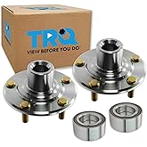 TRQ 2 Piece Front Wheel Bearing & Hub Kit Set Compatible with 2013-2015 Acura ILX 2003-2007 Honda Accord 2013-2014 Fit