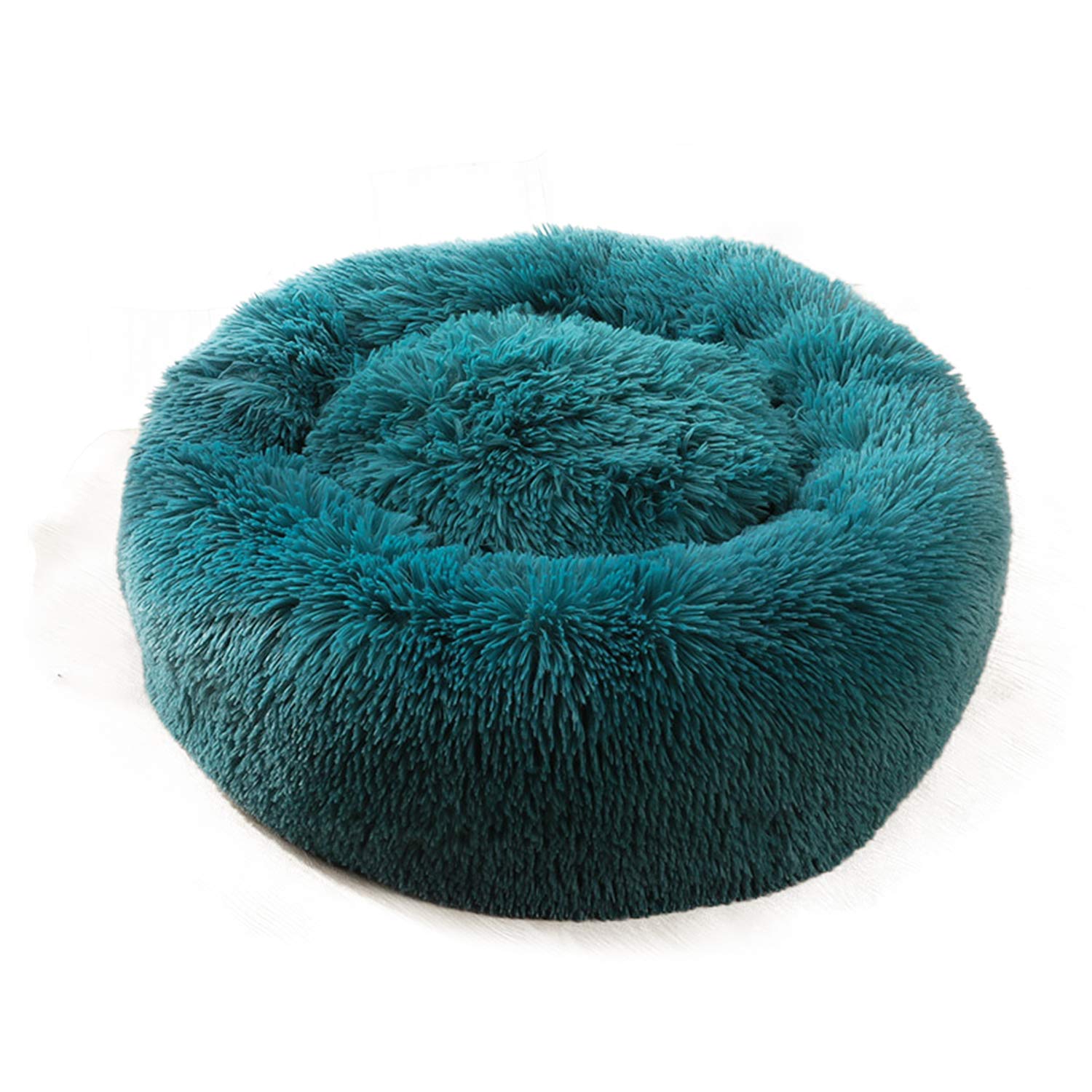 PETCUTE Dog Bed Cat Bed for Indoor Cats Washable Plush Donut Pet Bed Soft Calming Cuddler Kennel Small Medium Large