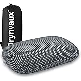 Orynvaux Memory Foam Camping Pillow - Lightweight & Portable Small Travel Pillow for Airplane & Train Travel, Camping, Backpacking, Removable Washable Cover, Easy to Clean, Includes Storage Bag