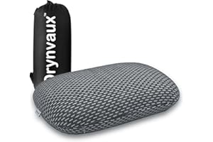 Orynvaux Memory Foam Camping Pillow - Lightweight & Portable Small Travel Pillow for Airplane & Train Travel, Camping, Backpacking, Removable Washable Cover, Easy to Clean, Includes Storage Bag