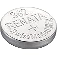4 Renata 362 Button Cell Watch 0% Hg Mercury Free Batteries