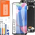OLED Screen for Samsung Galaxy A30S Screen Replacement for Samsung A307 LCD Screen SM-A307F,SM-A307G Touch Display Digitizer Assembly Repair Parts with Frame（Black with Figerprint Function）