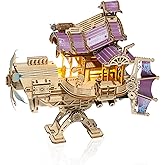 Foyucool 3D Wooden Puzzle for Adults, DIY Creative Spacecraft Design Model Kit, Creative Assembly Model Building Kits to Build for Adults, DIY Assembly Puzzle for Christmas Day