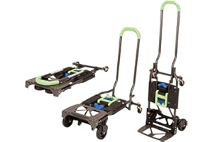 COSCO Shifter Multi-Position Folding Hand Truck and Cart, 300 lb. Weight Capacity, Green, 12222PBG1E