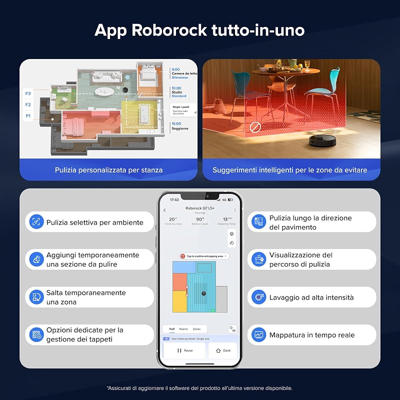 Q7 L5+ Set Robot Aspirapolvere con Stazione Svuotamento Automatico