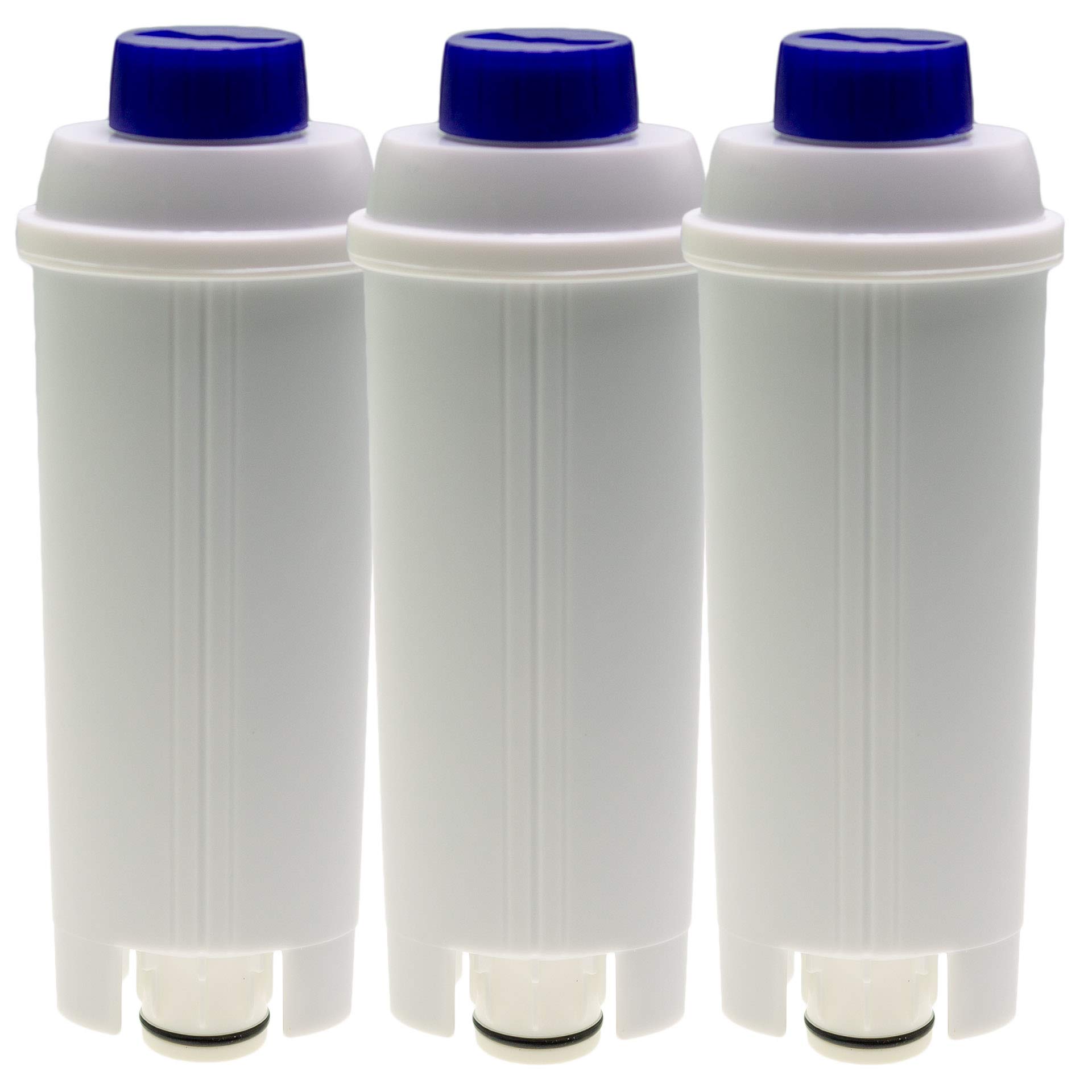 3 x Water Filter Compatible with DeLonghi Autentica ECAM23 Dedica Dinamica Eletta ESAM6720 Maestosa Perfecta PrimaDonna Magnifica S Equivalent to DLSC002 (14465)