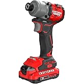 CRAFTSMAN V20 Cordless Brushless Impact Driver Set, 1/4 Impact Driver, Includes 2 Batteries and Charger (CMCF830D2)