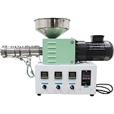 TECHTONGDA Filament Extruder ABS PLA Plastic Pressing Machine Single Screw Rod 0.1inch Extruding Diameter Filament 1.37inch Screw Rod Diameter SJ35
