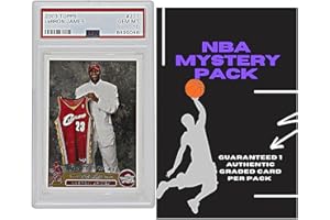 GENERIC Basketball Graded Card Mystery Pack | 1 Graded Basketball Card | Grade 8+ Guaranteed | Contains One Vintage, Rookie, Legend, or Current Star