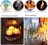 Jialine 24Pack Battery Tealights Flameless Led Candles 200h Warm Yellow view 5
