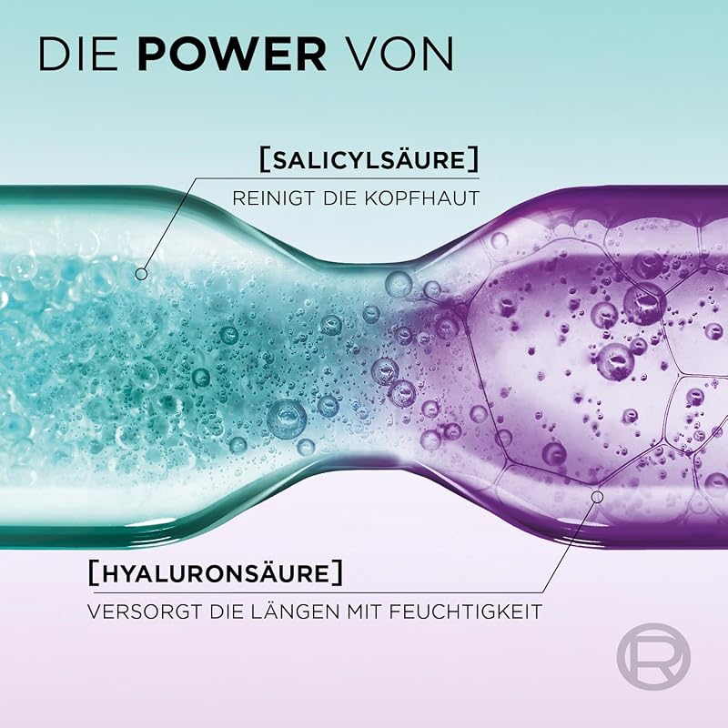 L'Oréal Paris Elvital Hydra Hyaluronic Pure feuchtigkeitsspendendes Serum für glänzendes, lebendiges Haar, mit Salicyl- und Hyaluronsäure für einen Feuchtigkeitsboost, Feuchtigkeit und Pflege, 102ml