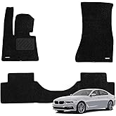 WENNEBIRD Superior Carpet Floor Mats for 2017-2023 BMW 5 Series (G30), 0.6-Inch Ultra-Thick, Noise-Reducing, All-Weather Waterproof Anti-Slip – 3-Pc Set