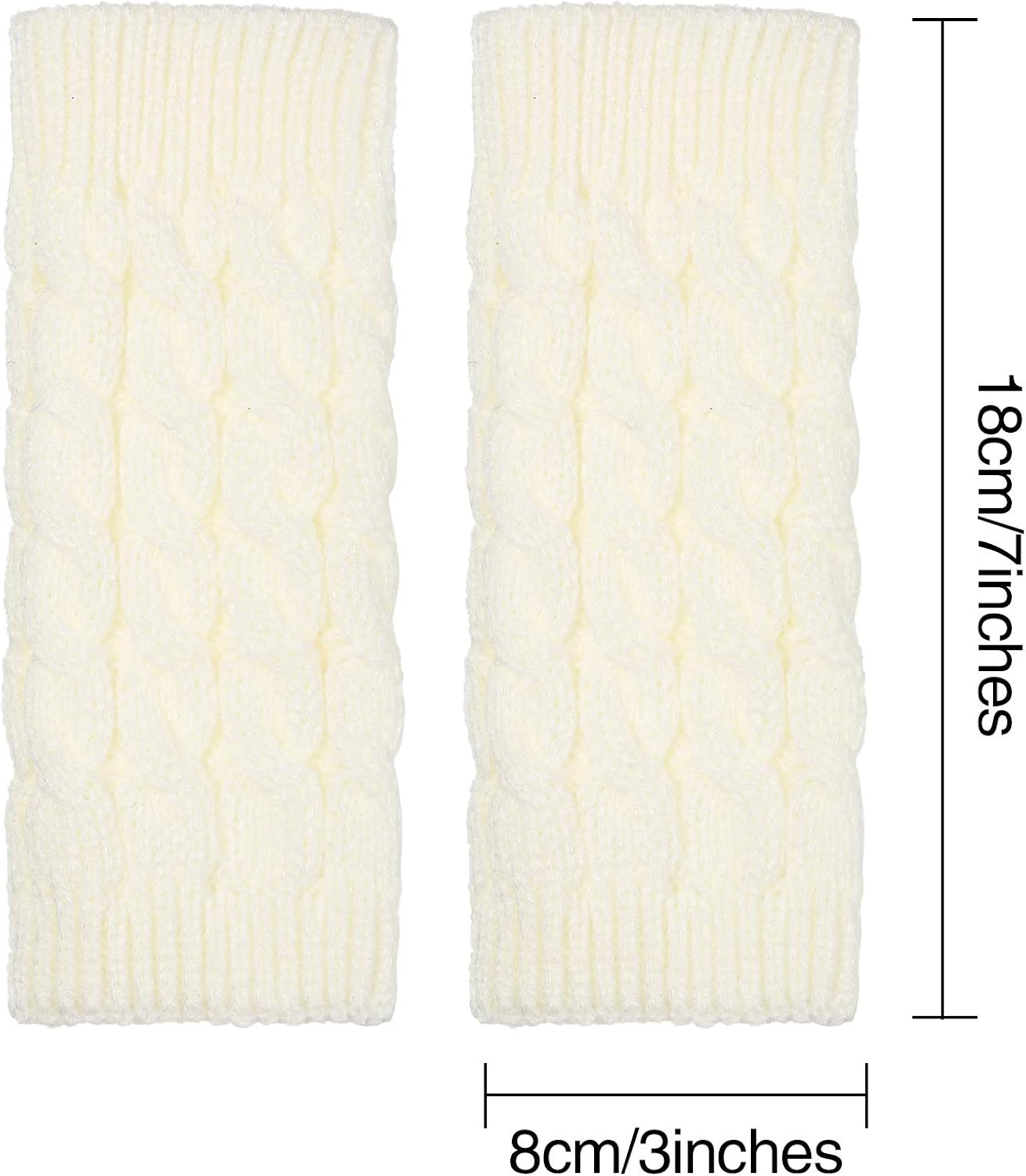 4 Pair Fingerless Thumb Hole Gloves Winter Knit Arm Warmer Mitten for Women (Black, White, Dark Grey, Light Grey) at  Women’s Clothing store