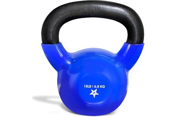 Yes4All Vinyl Coated Kettlebells for Weightlifting & Strength Training