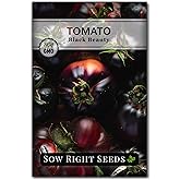 Sow Right Seeds - Black Beauty Tomato Seed for Planting Vegetable Garden | Plant unique non-GMO heirloom beefsteak tomatoes for outdoor home veggie gardening. Unique vegetables for growing outside.