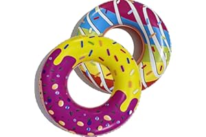 Hymisul 2Pack Inflatable Pool Floats for Adults, 30 inch Fruit Swim Tube Pool Rings Swimming Floaties for Swimming Pool Party