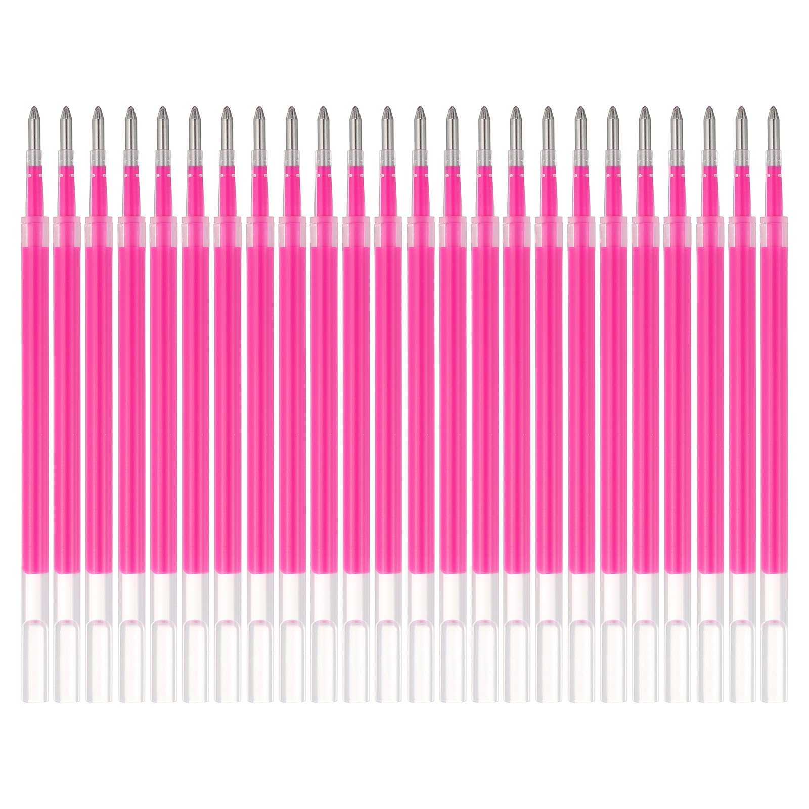 Photo 1 of PATIKIL Gel Pen Refills, 24 Pcs 0.8mm Medium Point Neon Coloring Gel Ink Pen Replace Refills for Retractable Click Pens Writing Drawing Doodling Office Study Classroom Supplies, Pink