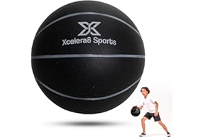 Xcelera8 Sports Silent Basketball for Indoor Use (Size 7) - Quiet Foam Basketball for Indoor Dribbling and Noise-Free Play | Soundless Basketball for Indoor Training Ensuring Peaceful Play at Home