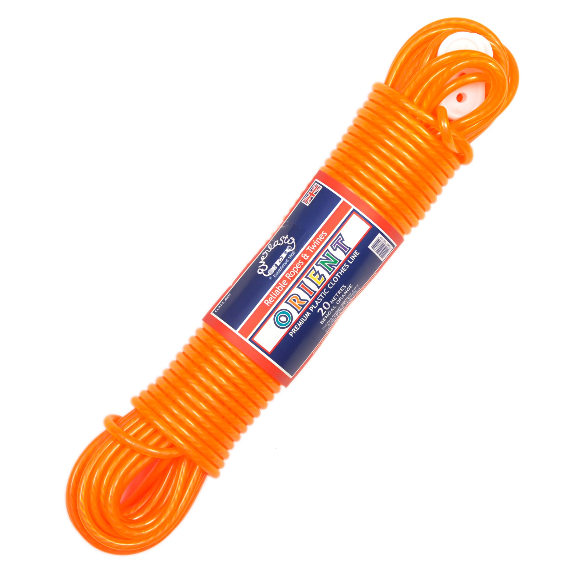 Everlasto 'Orient' Premium Quality PVC Clothesline 4.8mm X 20M - Bengal Orange