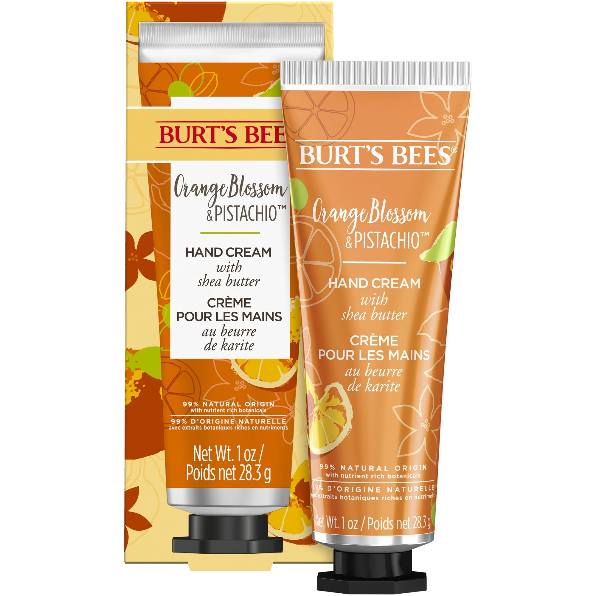 Burt’s Bees Hand Cream for Very Dry Hands, Orange Blossom & Pistachio, Hand Moisturiser With Shea Butter, 28.3g — image 1