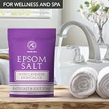 AROMATIKA Epsom Bath Salt Lavender 3x1000g Magnesium Sulphate Natural Relaxation view 5