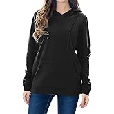 Smallshow Women's Fleece Maternity Nursing Sweatshirt Hoodie Kangaroo Pocket