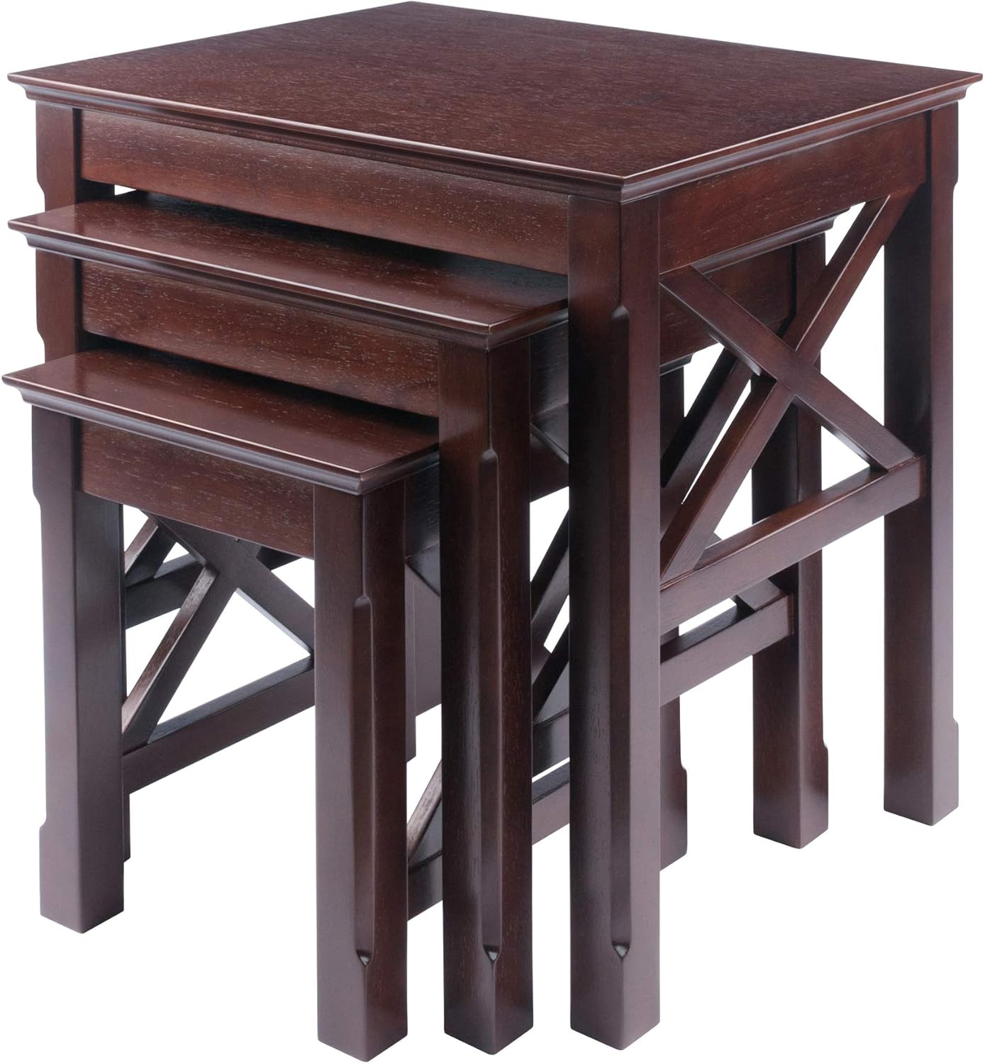 Winsome Xola Nesting Tables, Cappuccino: Furniture & Decor
